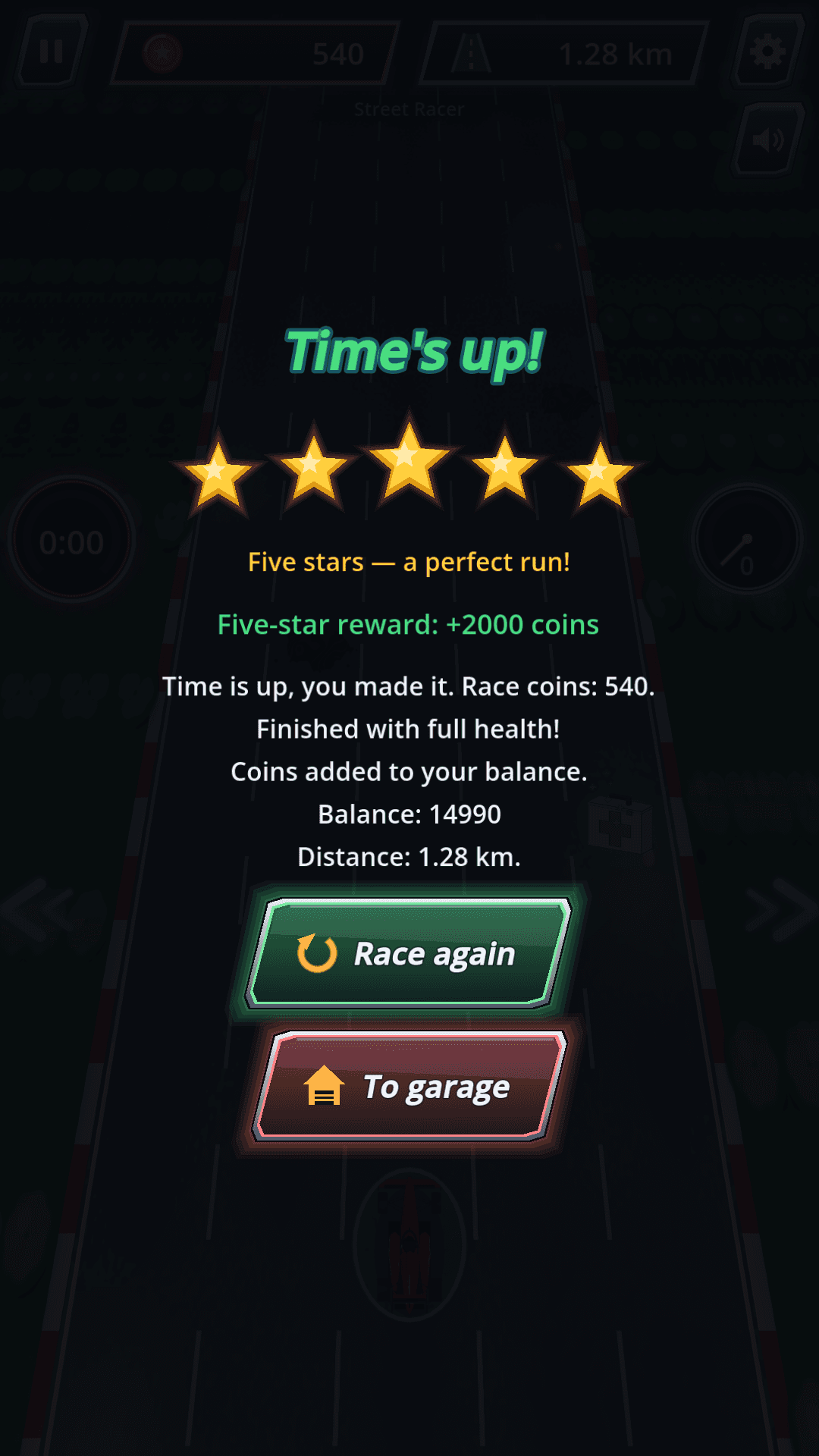 Heavy Lane — five-star result
